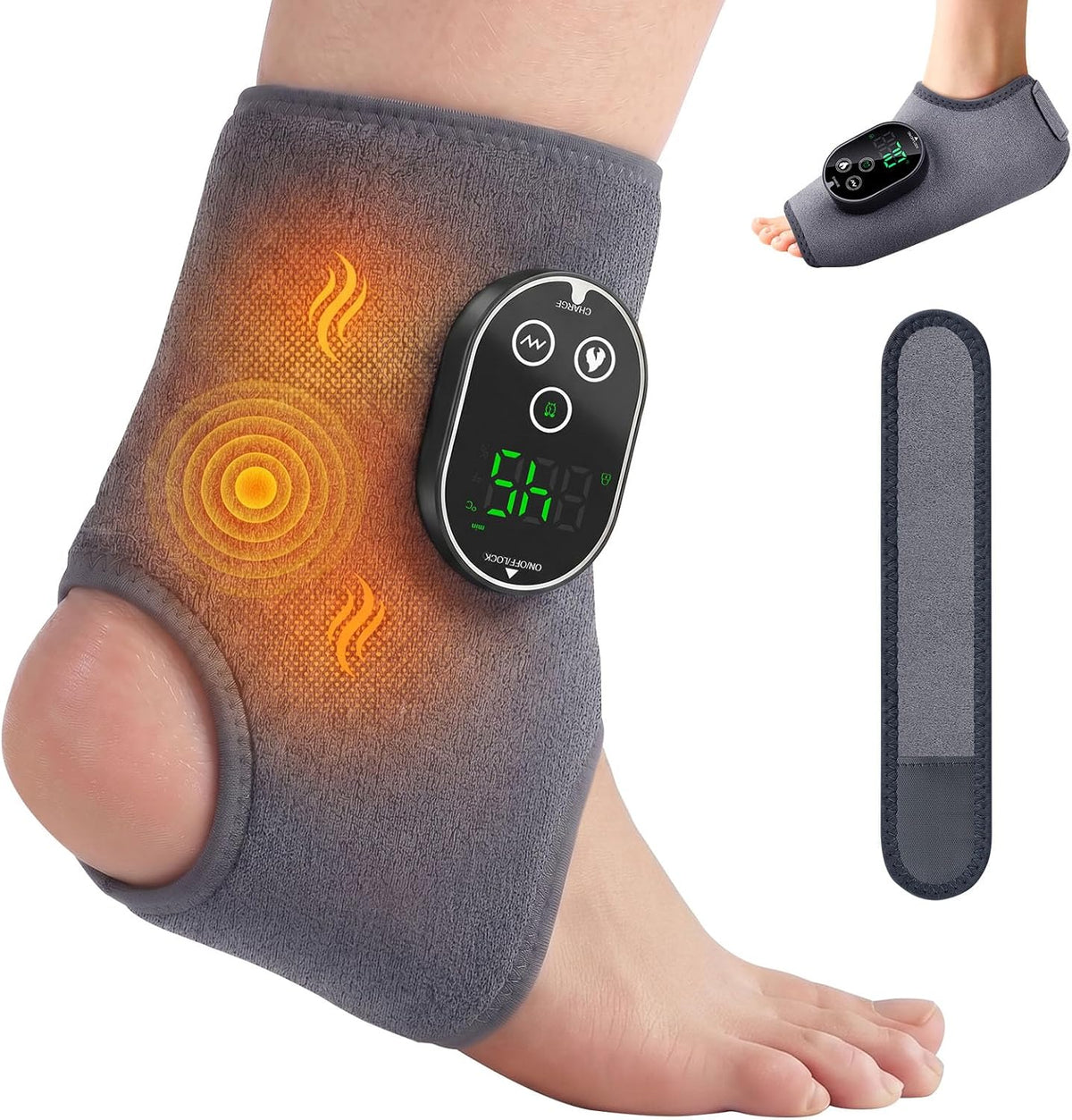 Masajeador de Pies Inalámbrico con Calor y Vibración – Triple Función | Zen Express