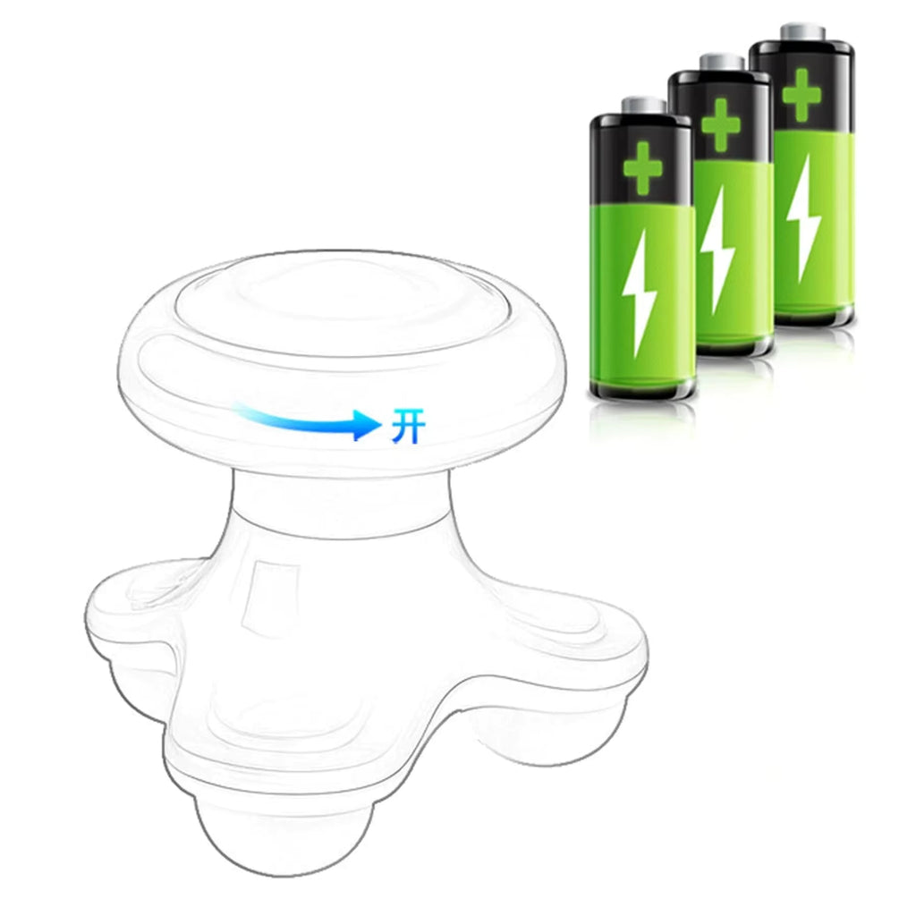 Mini Masajeador de Mano USB – Cuello, Hombros y Espalda | Portátil y Recargable